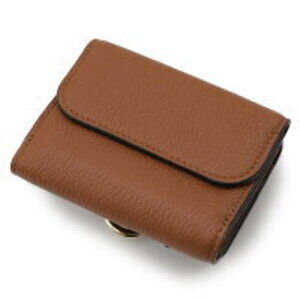 Chloe Wallet Tri Alphabet Brown fold Tan